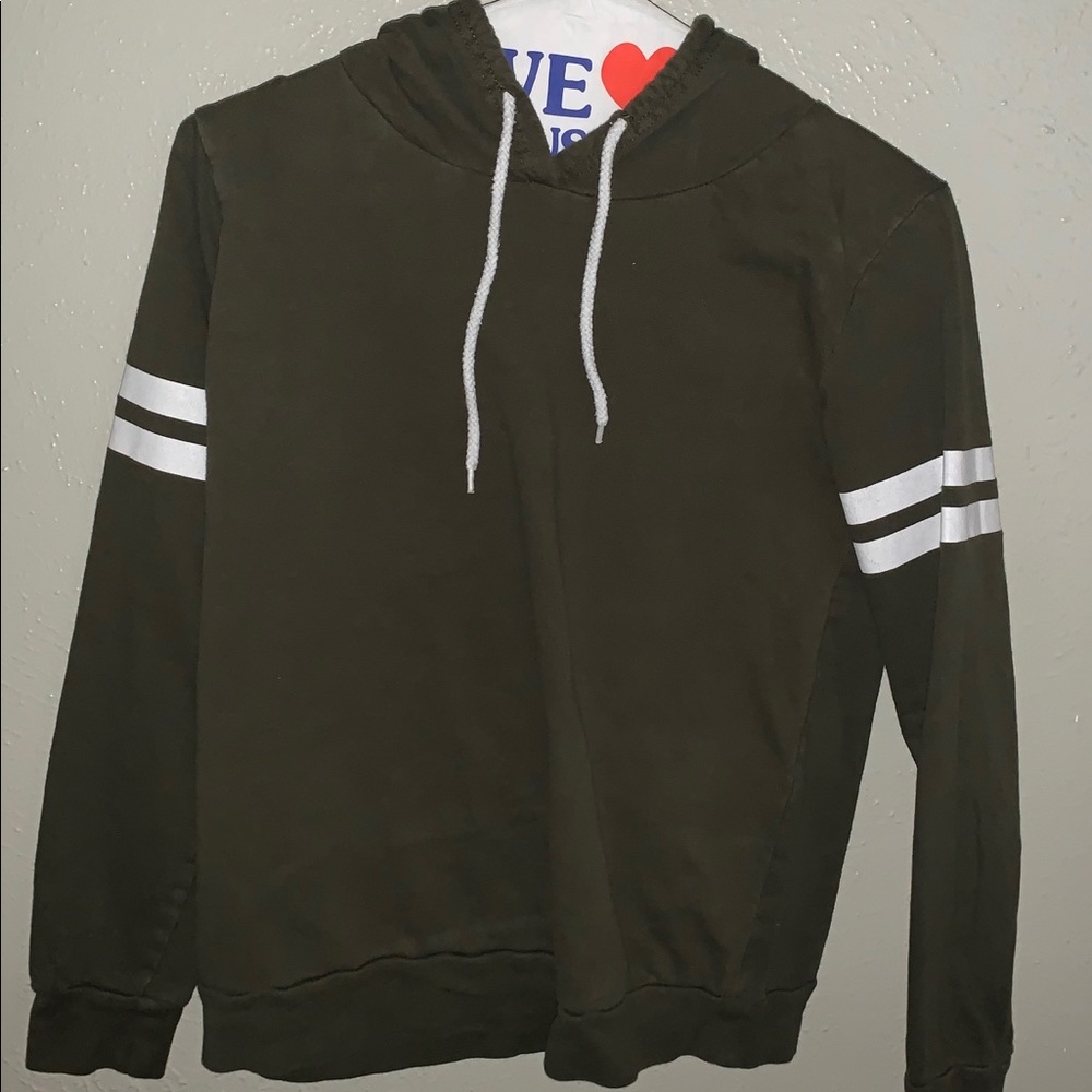 Dark green cotton material sweater